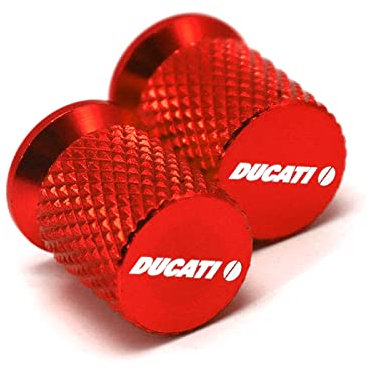 Motorrad-Reifenventil-Luftanschluss-Vorbau-Abdeckung, Reifen-Ventilkappenstopfen passt für Ducati Diavel Multistrada V4 Rally XDiavel Nera Monster Hypermotard 950 RVE Streetfighter V2
