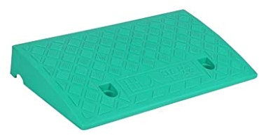 ANSNOW Einkaufszentrum-Rampen, Rutschfeste Rollstuhlrampen, Leicht Zu Tragen, Multifunktionale Bergauf-Pad, Auto-Bordsteinrampen, Hunderampen/Grün/50 * 27 * 13Cm