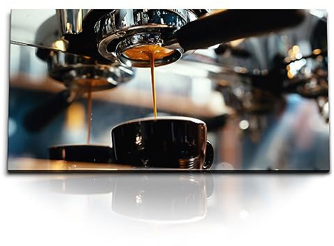 Paul Sinus Kunstdruck Bilder 120x60cm Barista Kaffee Kaffeebar Kaffeemaschine Vintage