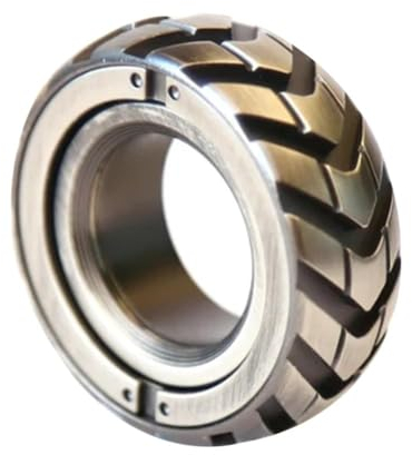 Doppelfunktions-Edelstahl-Motorrad-Reifen, Fidget-Ring, Superspinner-Ringe, Fidget-Ring, Angst-Ring für Männer, Fidget Toys