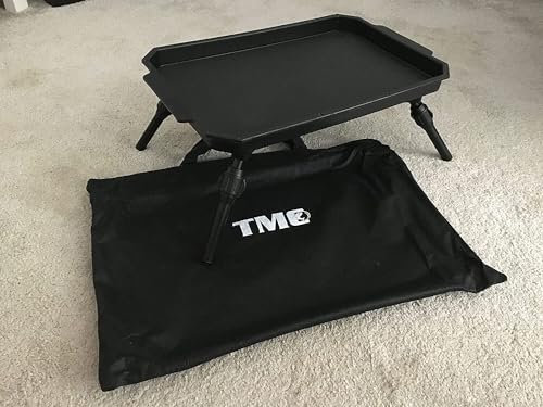 Bivvy Table Lightweight Extendable Legs Terminal Tackle Bait Table, carp, bag. Choose Green or Black Table (Black)