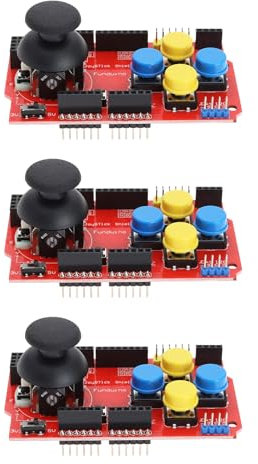 ECSiNG 3Pcs KY-023 Gamepad Joystick Analog Expansion Board PS2 Analog Keyboard Mouse Function Compatible with Ar-duino Main Board 2009 UNO Mega1280 Mega 256