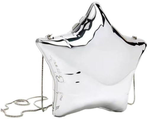 Vobumix Sternförmige Umhängetasche, Fünf-Sterne-banketttasche, Niedliche Schultertasche Aus Acryl, Modisches Damen-Accessoire Für Abendpartys