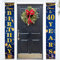 Happy 40th Birthday Party Decorations Blue Gold 40th Birthday Door Banner Porch Hanging Banner, 40th Birthday Door Decorations for Women Men 40 Year Old Indoor Outdoor Garden Blue Gold