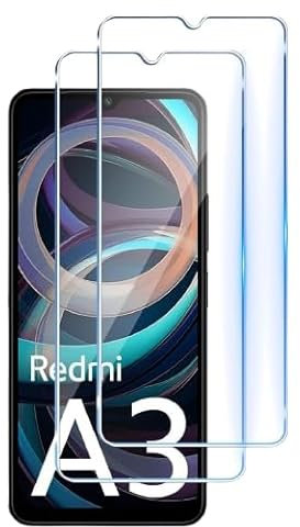Cracksin [2 Stück] Schutzglas kompatibel mit Xiaomi Redmi A3 Panzer Schutz Glas Schutzfolie Verbundglas Displayglas Echt Hart Tempered Glass 9H Härte Glas