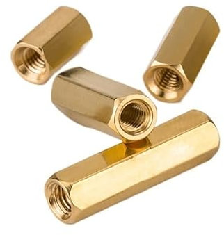 Hex Brass Screw Threaded Pillar， 5/10/20/30pcs Pillar Double Pass Hexagon Thread PCB Motherboard Spacer Nut Hollow Column M3 Length 4-100mm(75mm (5pcs))