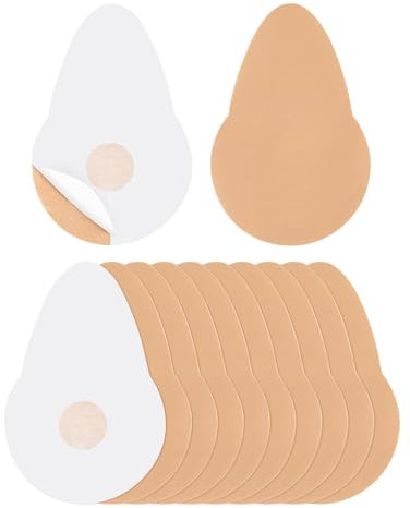 MELLIEX 5 Paia Copricapezzoli Croce Seno Pasties Nastro Seno Capezzolo Invisibile Copri Capezzoli Adesivi per Donne - S