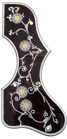 Akustikgitarren-Schlagbrett, für Gibson J-200 SJ-200, 2 mm dicke Kratzplatte, selbstklebender Gitarrenplektrum, universelle Passform für 104-106 cm Akustikgitarre (D-Stil)