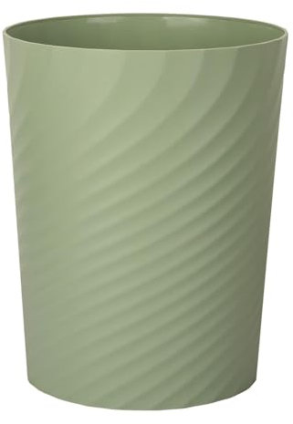 Sinoba Papierkorb 8008 Mülleimer Abfalleimer Papiereimer Kunststoff ideal für Kinderzimmer Büro Küche Höhe 32 cm 12L (Grün)