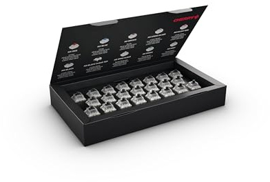 Cherry MX RGB Black Switch Kit Box mit 23 mechanischen Tastaturschaltern für DIY, Hot Swap oder Gaming