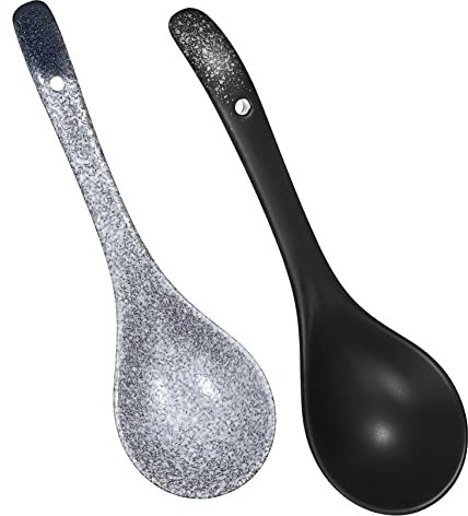 UKCOCO 2Piezas Cucharas Soperas de Cerámica Vintage Cocinas y Restaurantes y Servicio