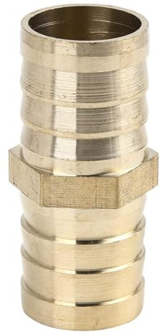 TA-VIGOR 1Pcs 25mm Brass Barb Hose Fitting Straight Connector Coupler, Straight Barb Hose Fitting Joiner for Air Gas Water Fuel