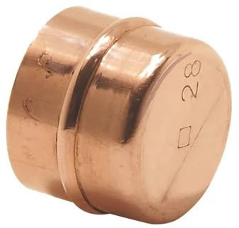 Copper Solder Ring Stop END 15MM, Suitable for Drinking Water, Suitable for Water, Oil & Gas Systems, Suitable for Hard & Soft Water Areas, 1 in Pack