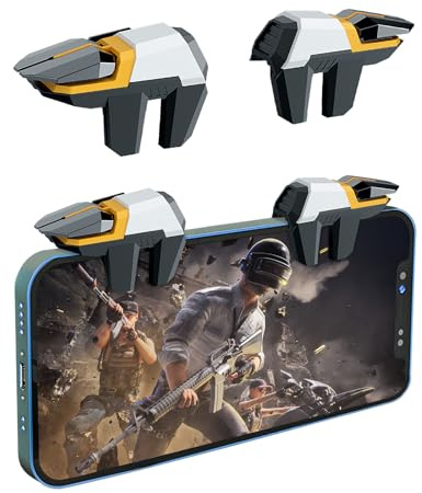 DiyGody PUBG Mobile Game Trigger für PUBG & Call of Duty, 4 Buttons Auslöser Joystick Gaming Gadgets Kompatibel mit iPhone & Android, Aim & Fire Game Phone Button Empfindlichen Ziel Feuerauslösern