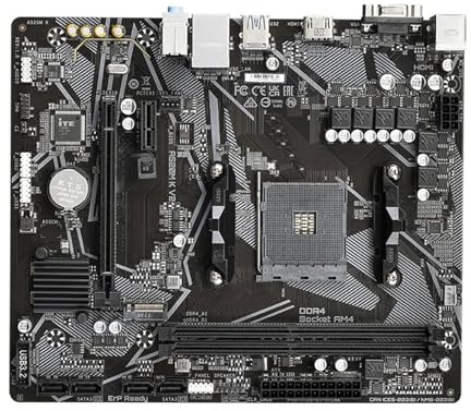 Placa Madre Fit For GIGABYTE A520M K V2 AM4 for CPU Ryzen Serie 3/4/5 DDR4 64 GB 5100 (OC) PCI-E 3.0 16X SATA3. M.2 VGA