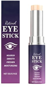 Retinol Eye Cream Stick, 3G Anti-Wrinkle, Eye Bag, and Dark Circle Treatment. Contains retinol and vitamin E for a nourishing, firming eye treatment that leaves the eye area smooth and refreshed.