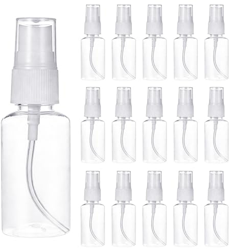 TVNYOUJIA 36 Pcs Botellas Spray Pulverizador 30 ml con 3 Embudos | botellas reutilizables, atomizador portátil para líquidos, agua y cosméticos, ideal para viaje, hogar y uso diario