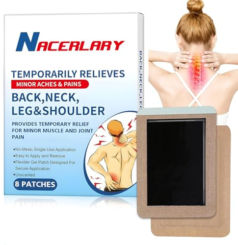 8 Patches Deep Relief Heat Patch, Relief Muscular Aches, Joint Stiffness,Neck and Shoulder hot Adhesive Patches,12h Soothing deep Warming Meridians Plaster, Adhesive Heat Patches, Up to 24h
