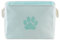 Bone Dry Pet Storage Collection Collapsible Bin, Medium Rectangle, Aqua