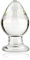 SXOVO Kristall Glas Analplugs 6CM Klar Glasdildo Anal ButtPlug Klassische Dildos Analdildo Analspielzeuge Sexspielzeug für Frauen und Männer