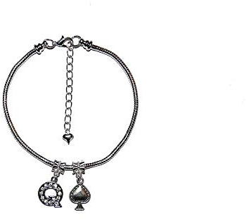 Queen Of Spades Euro Anklet Hotwife Ankle Chain Bracelet Style 6 - Sexy Jewels