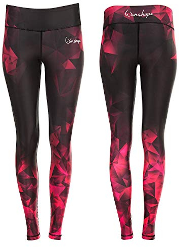 WINSHAPE Damen Functional Power Shape Tights Ael102 Aus Der Brilliance For Everyone-kollektion Mit Anti-rutsch-effekt Leggings, Rubin, S EU