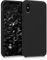 kwmobile Hülle kompatibel mit Apple iPhone XS Hülle - Silikon Handy Case - Handyhülle weiche Oberfläche - kabelloses Laden - Schwarz