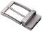 F Fityle Fibbia Cintura Reversibile Accesserio Uomo Per Cinture Scarpe Stivali Borse - Grigio Perla, 35mm