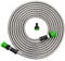 eyepower Edelstahl Gartenschlauch 7,5m - Metall Wasserschlauch Winterfest Knickfrei - Flexibler Schlauch mit Anschluss - Flexi Schlauch für Garten, Camping, Wohnmobil - Metallschlauch Flexibel