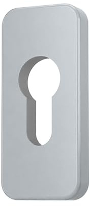 Premium Zylinder Schutzrosetten Rosetten Schließzylinder, Farbe:Silber F1, Form:Rechteckig