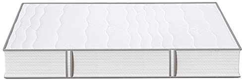 MSS e.K. XXL TONNEN-Taschenfederkernmatratze Medic Silver Plus | EXTRA HOCH 24 cm (Kernhöhe: 22 cm) | 90 x 200 cm | H3 | 7 Zonenaufbau | Komfortschaum | Borderbezug Silver | schadstoffgeprüft