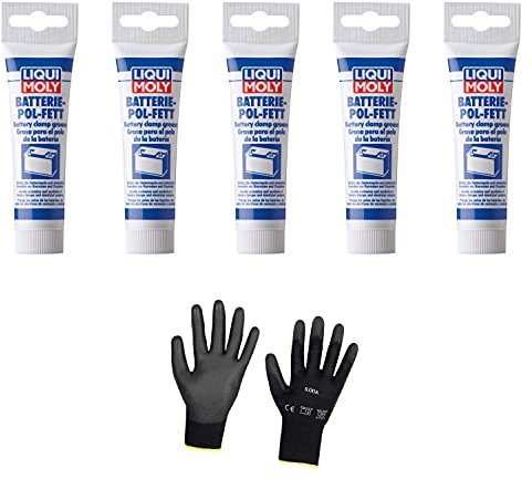 Iloda 5xOriginal Liqui Moly 50g Batterie-Pol-Fett 3140 Schutzhandschuhe