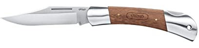 Walther Unisex – Erwachsene Classic Clip Messer, Walnussholz, 2