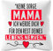 Urhome Kissenbezug mit Spruch Mama Nerven - 40cm x 40cm Kissen ohne Füllung Dekokissen Weiß Kuschelkissen waschbar Kopfkissen Zierkissen Geschenk zum Geburtstag Muttertag