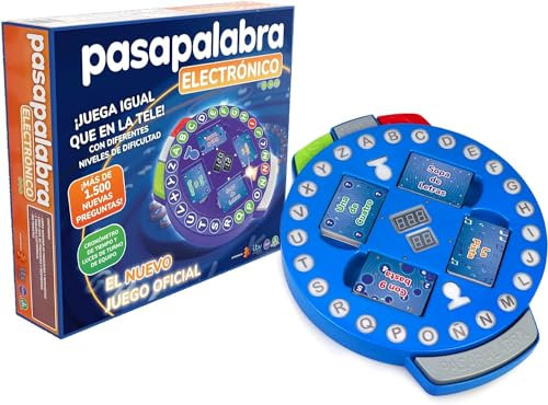 Famogames Pasapalabra Electrónico, Juego De Mesa Familiar Original Del Programa De Televisión, Con Un Rosco De Luces Y Muchas Preguntas, Para Jugar Con Amigos Y Niños +3 Años, en Español