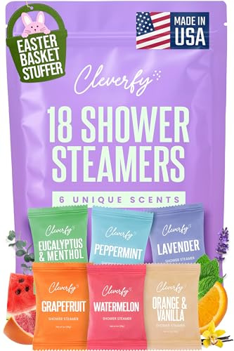 Cleverfy Shower Steamers Aromatherapy - Mothers Day Gifts for Mom, Wife from Husband, Grandma, Daughter and Sister - Birthday Gifts for Women, Mom, Teens, Girlfriend and Her - 18 Tablets