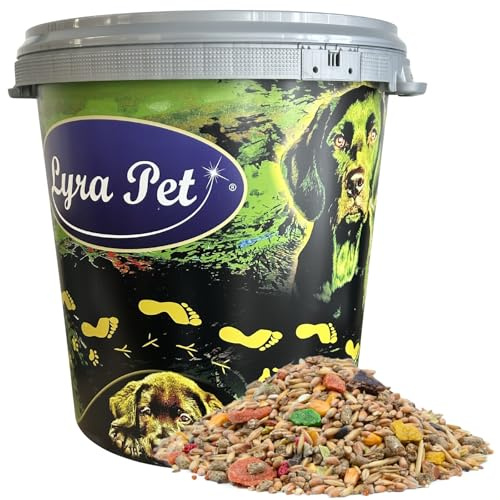 Lyra Pet® 10 kg Kaninchenfutter in 30 L Tonne Alleinfutter Kaninchen | Für ausgewachsene Kaninchen - Ausgewogenes Hauptfutter - Artgerechter & natürlicher Energiespender - Kohlenhyrate & Vitamine