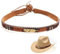 Halukakah Cowboy-Hutband für Männer Frauen Westlicher Jahrgang Retro-Stil Handgemachter Strick Feder Leder Größe Einstellbar