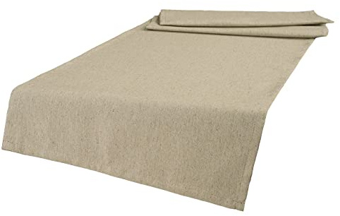 beties „Wunschton“ XL Tischläufer ca. 40x220 cm Tischband, Tischdeko - in großer Sortiments- und Größenauswahl – EIN idealer Begleiter in Unifarbe (Melange-beige)