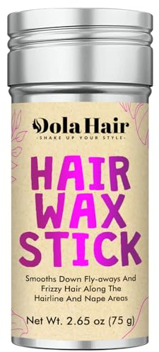 Dolahair Hair Wax Stick - Flyaway Control and Styling Pomade for Kids, Women, and Men - Slick Back Hair Bun Maker and Hair Accessorie for Teen Girls (1 Pack of Wax)