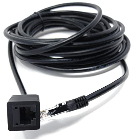 5m CAT6 RJ45 UTP Ethernet Extension Cable Male To Female Lead, Full Copper Up to 1000mbps Speed, Compatible with PCs/Laptops/TVs/IP CCTV Cameras/VOIP Phones/POE Devices & Games Consoles(16.5ft, Black)