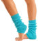 Lizzy Leg Warmers Rainbow Florescent Stripe | 80s Neon Teen Womens Adult Girl Fancy Dress Accessories Dance ware Hen Party Tutu Accessory | One Size (Light Blue)