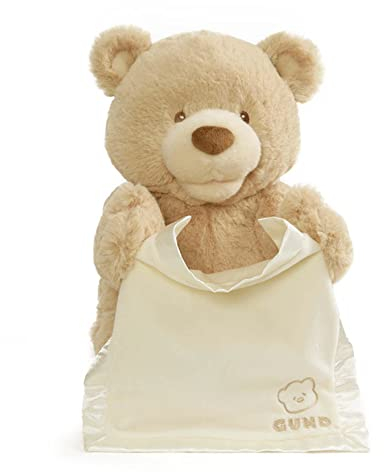 GUND Plush Animated Peek A Boo Bear EBI (Version Italienne)