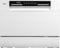 SIA TTD6W White Tabletop Mini Dishwasher, 6 Programmes, 6 Place Settings, LED Display, Ideal for Kitchen Counter Top, Caravans, Mobile Homes, 2 Years Parts and Labour Guarantee