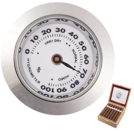 Zigarren Humidor Hygrometer | Zigarren Analog Hygrometer - 28 mm Hygrometer für Zigarren, Humidor, Zigarrenbox, Zigarrendose, Humidorzubehör
