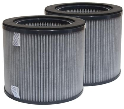 PUREBURG Replacement Filters Compatible with Vax Pure Air 200 AC02AMV1 Air Purifier,2-Pack H13 HEPA Activated Carbon Air Clean Dust Smoke