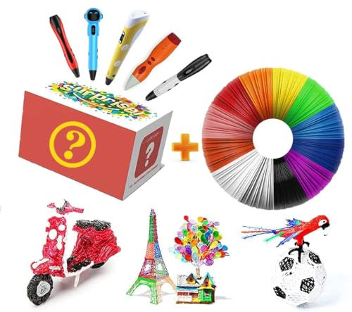 MAXBROTHERS 3D Stift Filament 1,75 mm,3D Pen Filament PLA 12 Farben, je 3M, 3D Stift Farben Set für 3D Stift and 3D Druck Stift, 3D Drucker Filament,3D-Stift-Blindbox
