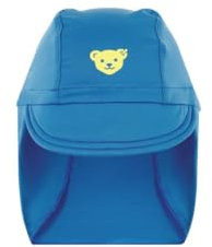Steiff Sonnen- Mütze/Kappe mit Nackenschutz, blau L00214620 gr.49