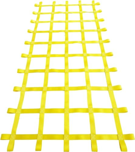 LNENW Kletternetz, Sicherheitsseil, Leiternetze zur Verbesserung der Gleichgewichtsfähigkeit von Kindern und Erwachsenen, körperliches Training, 3,9 x 6,6 Fuß Customization Safety Rope Net für Kinder
