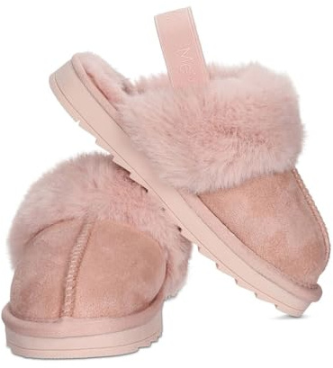 MeMoi Kids' Fluffy Slide Slingback Slippers Ballerina M